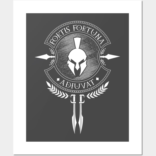 Fortis Fortuna Adiuvat - Latin Wall Art by Modern Medieval Design